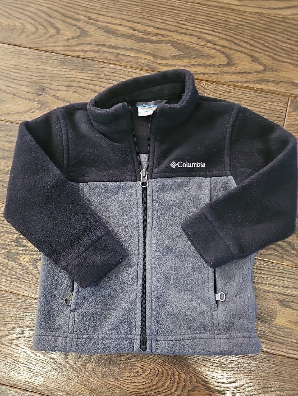 Columbia Black and Gray Kids' Fleece Zip Jacket
